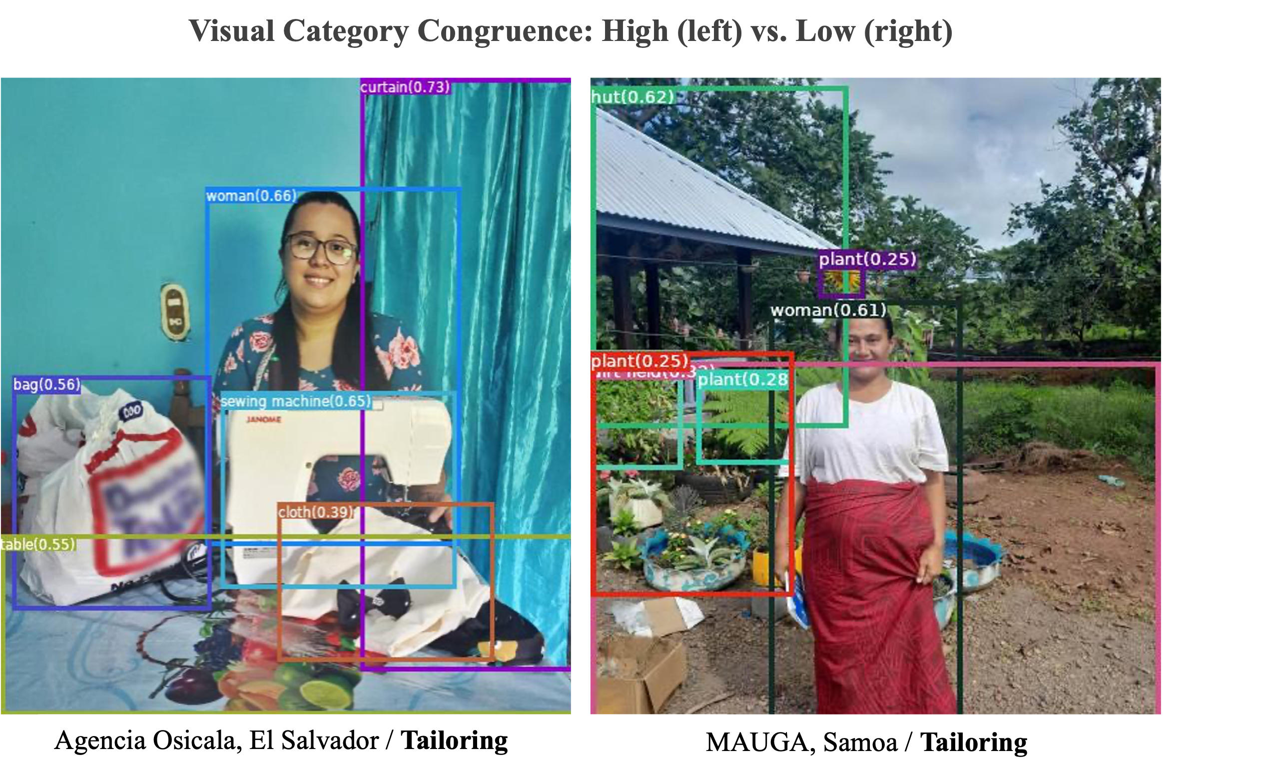 Examples: High vs. Low Visual Category Congruence